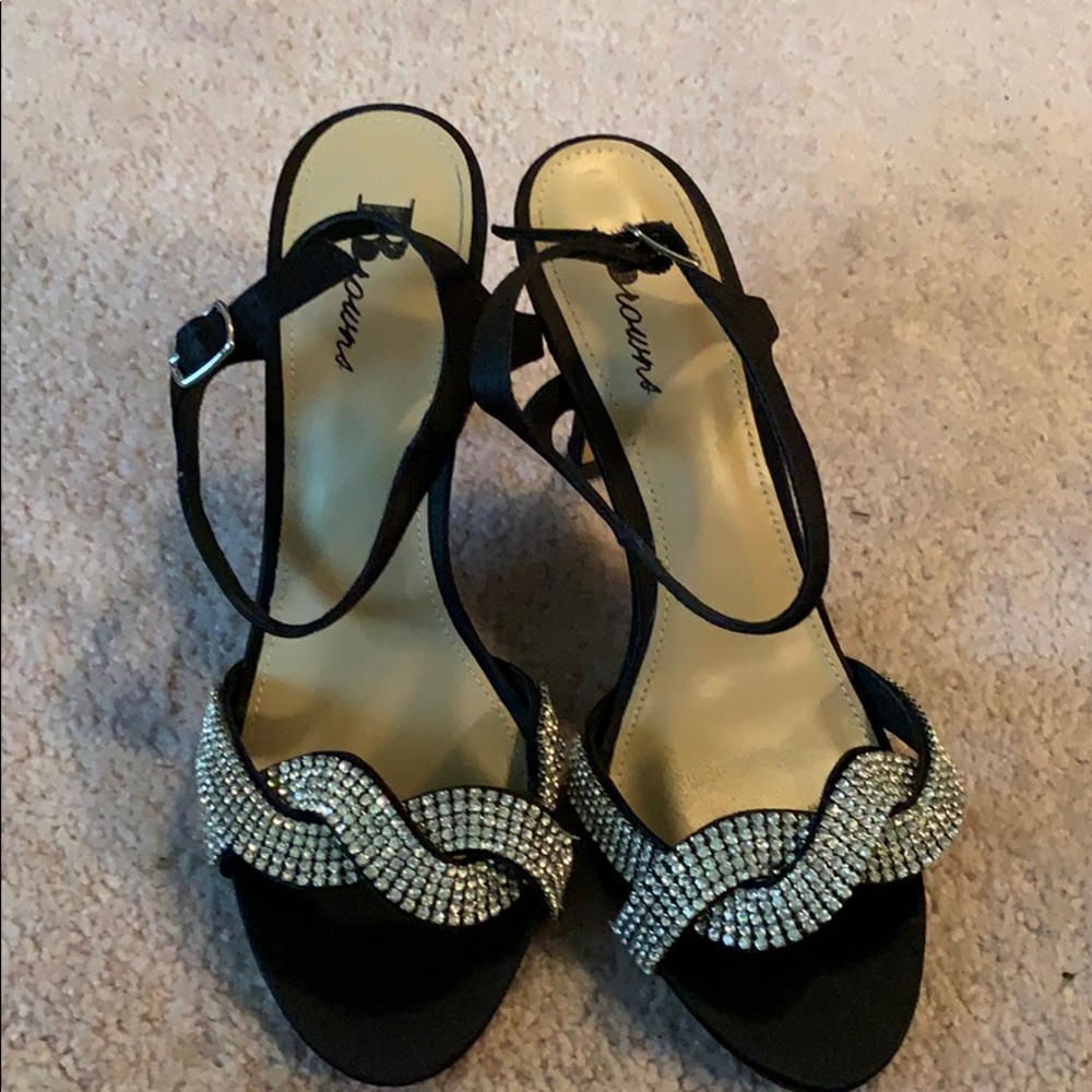 Mid heel embellished sandals